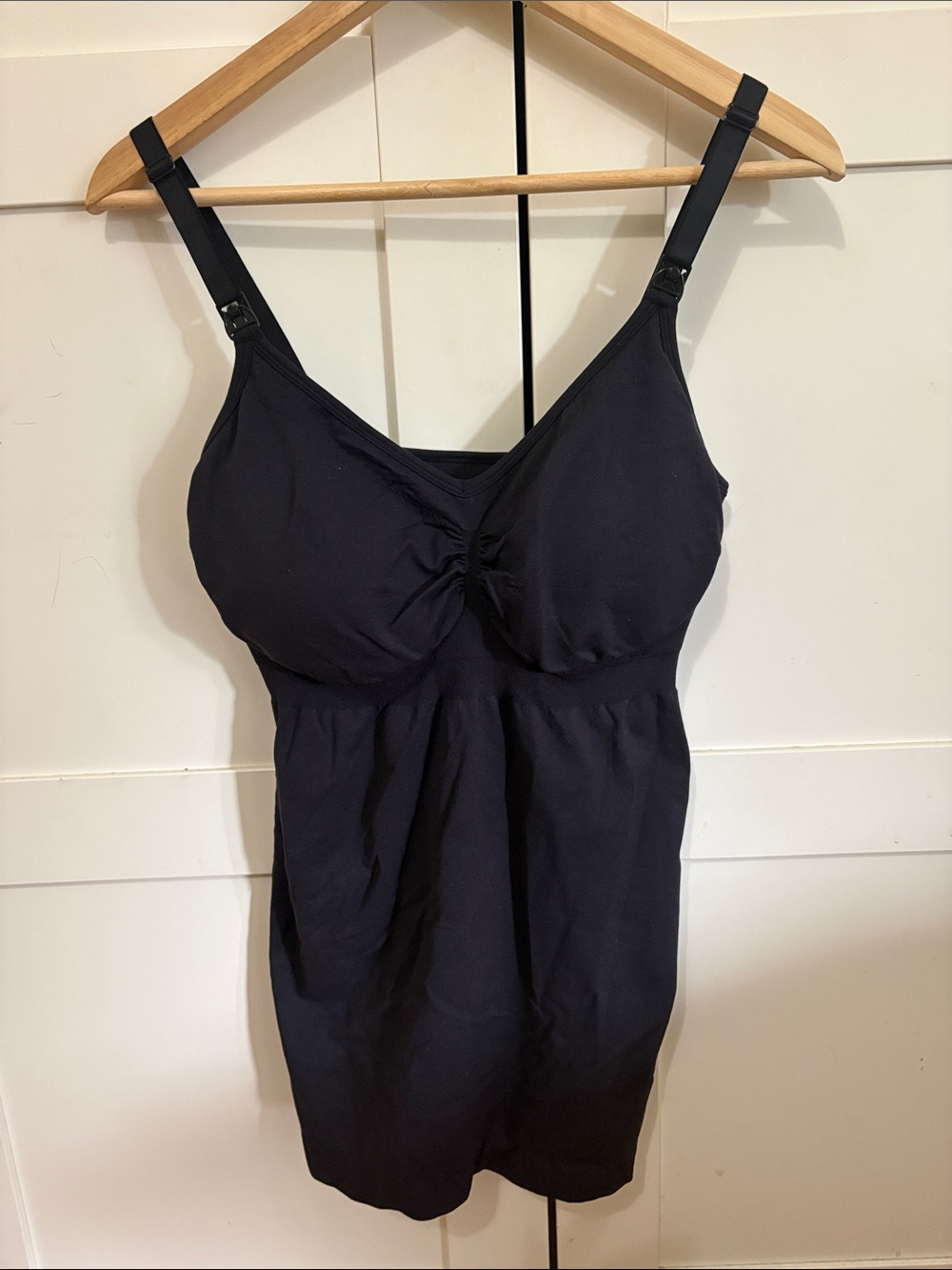 New Bravado Black Nursing Cami with Built-In Bra